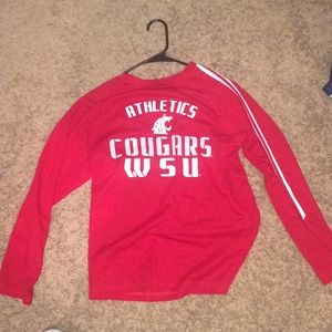 WSU long sleeve athletics shirt